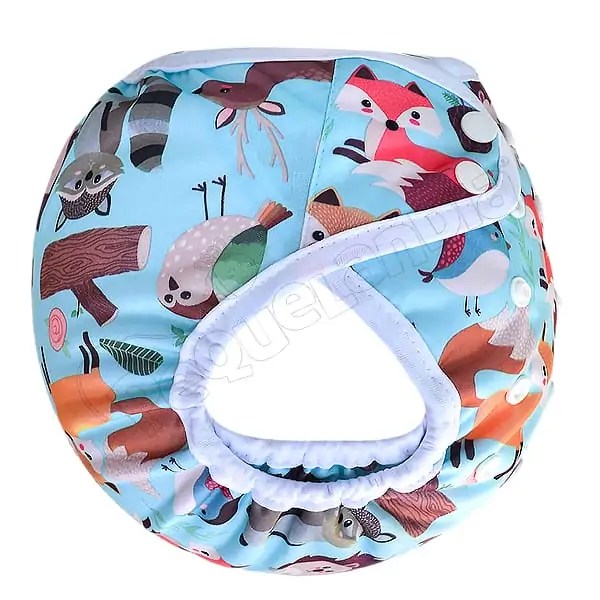 Cobertor Borde Blanco Zorrito En El Bosque con Barrera en Piernas