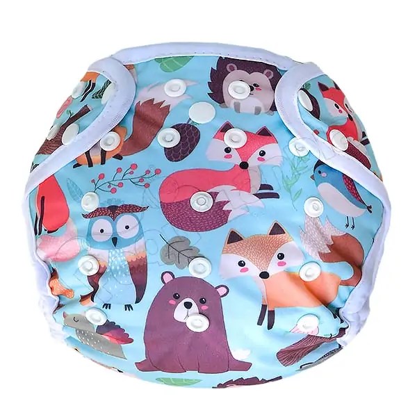 Cobertor Borde Blanco Zorrito En El Bosque con Barrera en Piernas