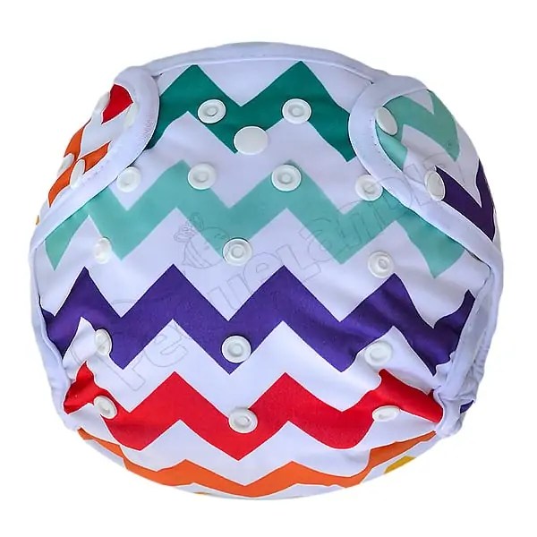 Cobertor Borde Blanco Zigzag Colores con Barrera en Piernas