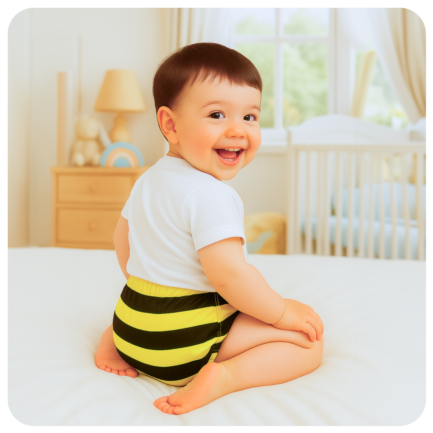 Cobertor de Pañal rockets azul con barreras - Pequelandia