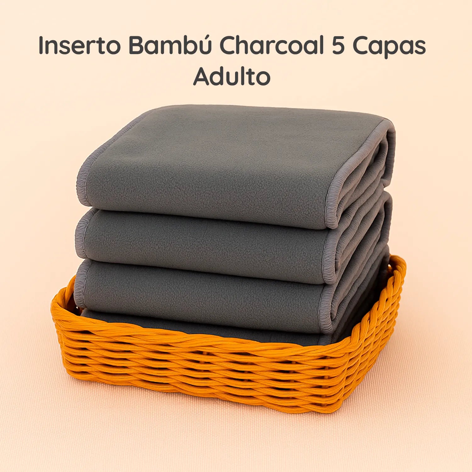 Inserto Bambú Charcoal Full 5 capas Adulto