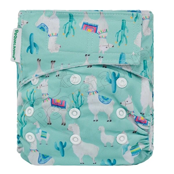 Pañal Recién Nacido Velcro Llamitas