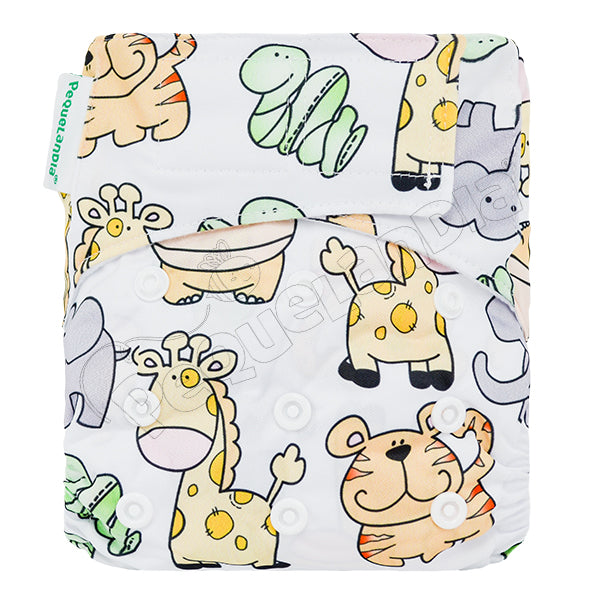 Pañal Recién Nacido Velcro Tigre Jirafa