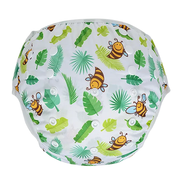 Pañal Natación large Abejita Con Hojas