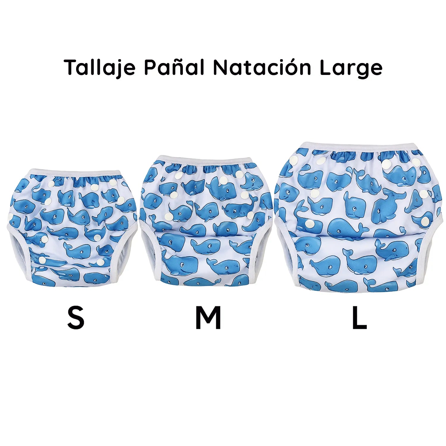 Pañal Natación large Zigzag Agua Marina