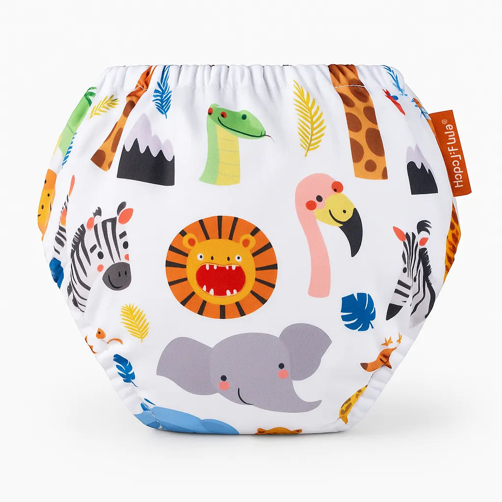 Training Pants Happy Flute Zoo Fondo Blanco