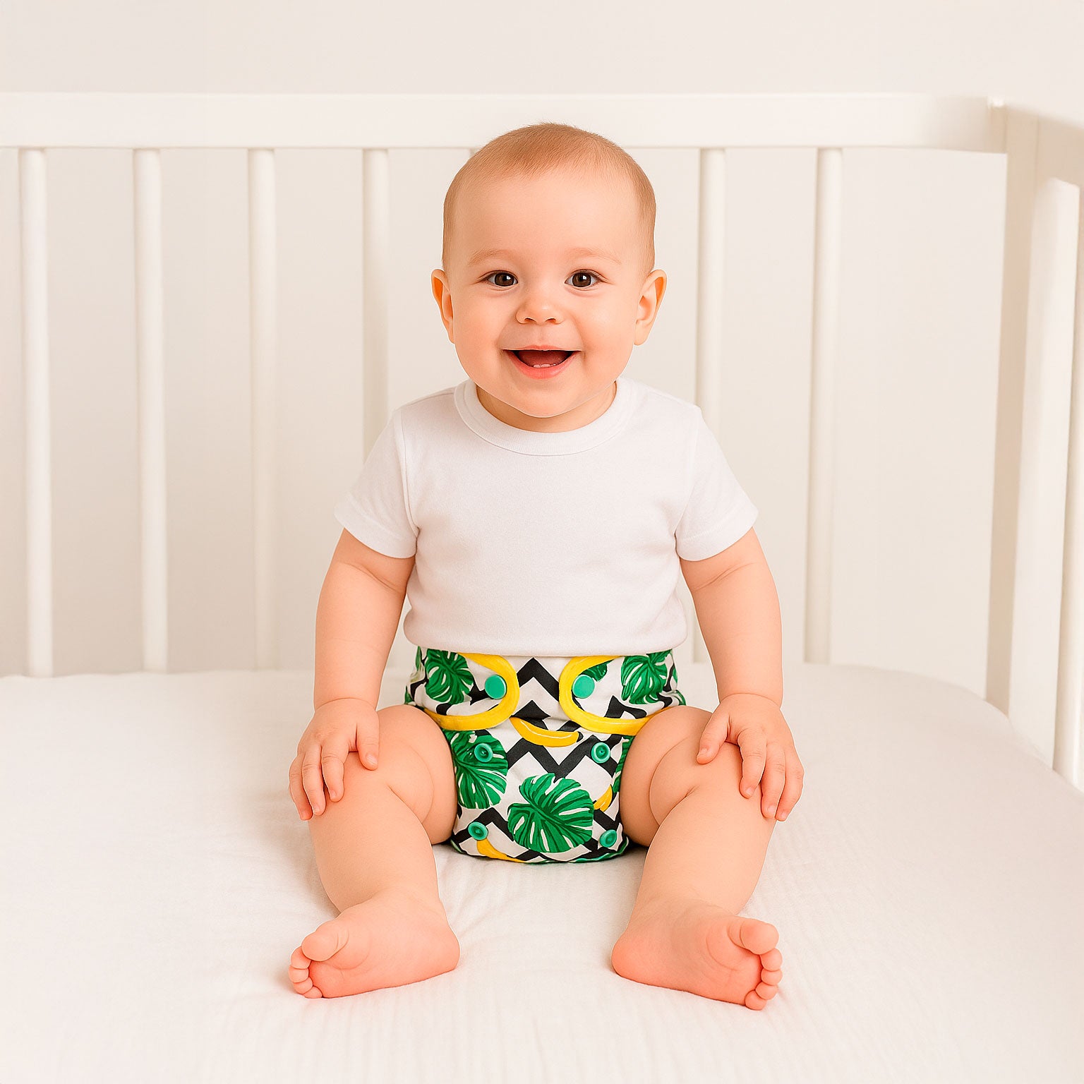 Cobertor Cubre Pañal Happy Flute Flores