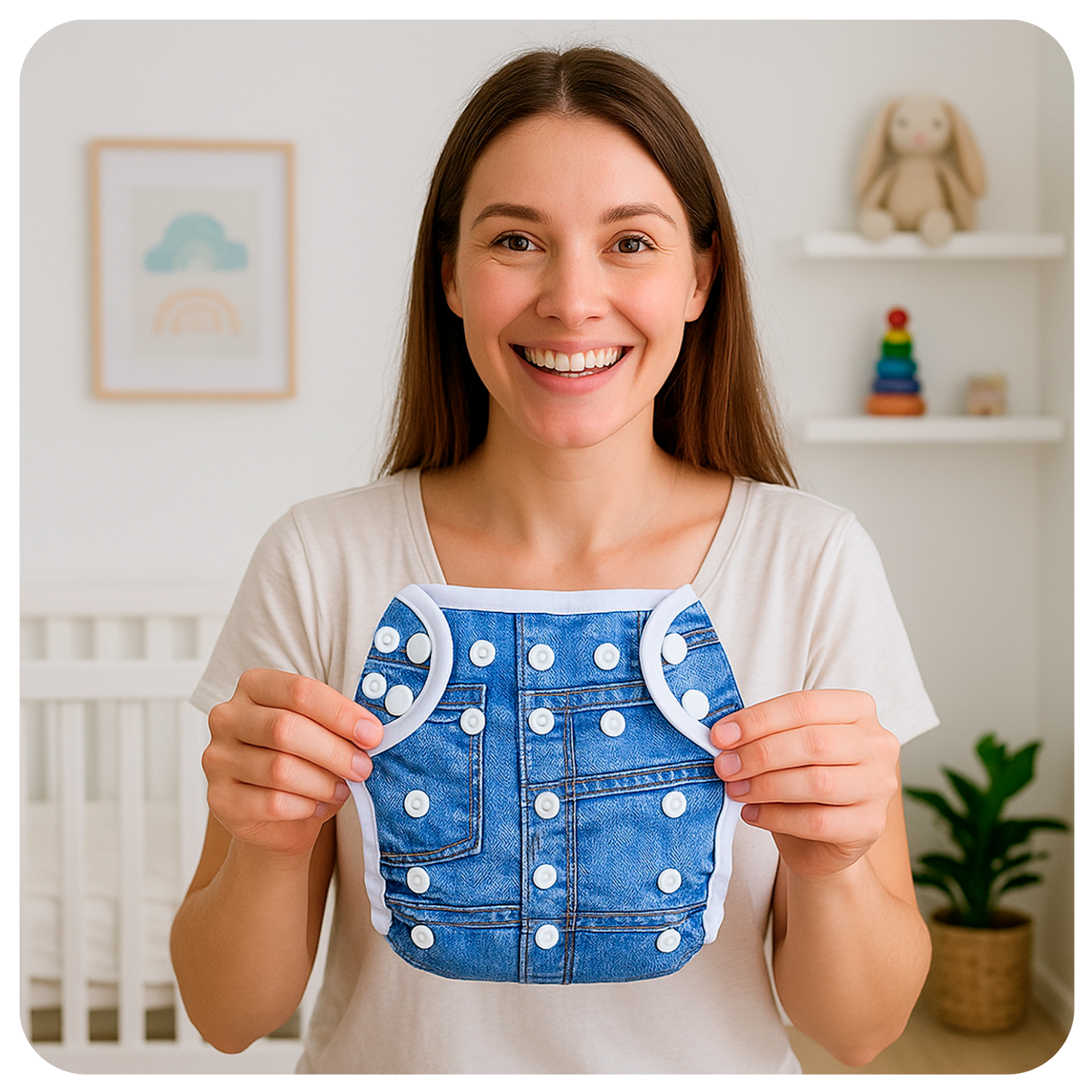 Cobertor Borde Blanco Monitos Colores con Barrera en Piernas