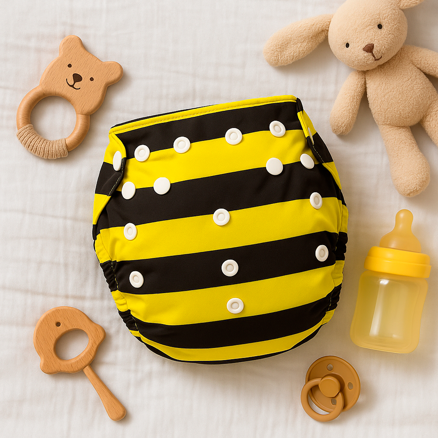 Cobertor de Pañal rockets azul con barreras - Pequelandia