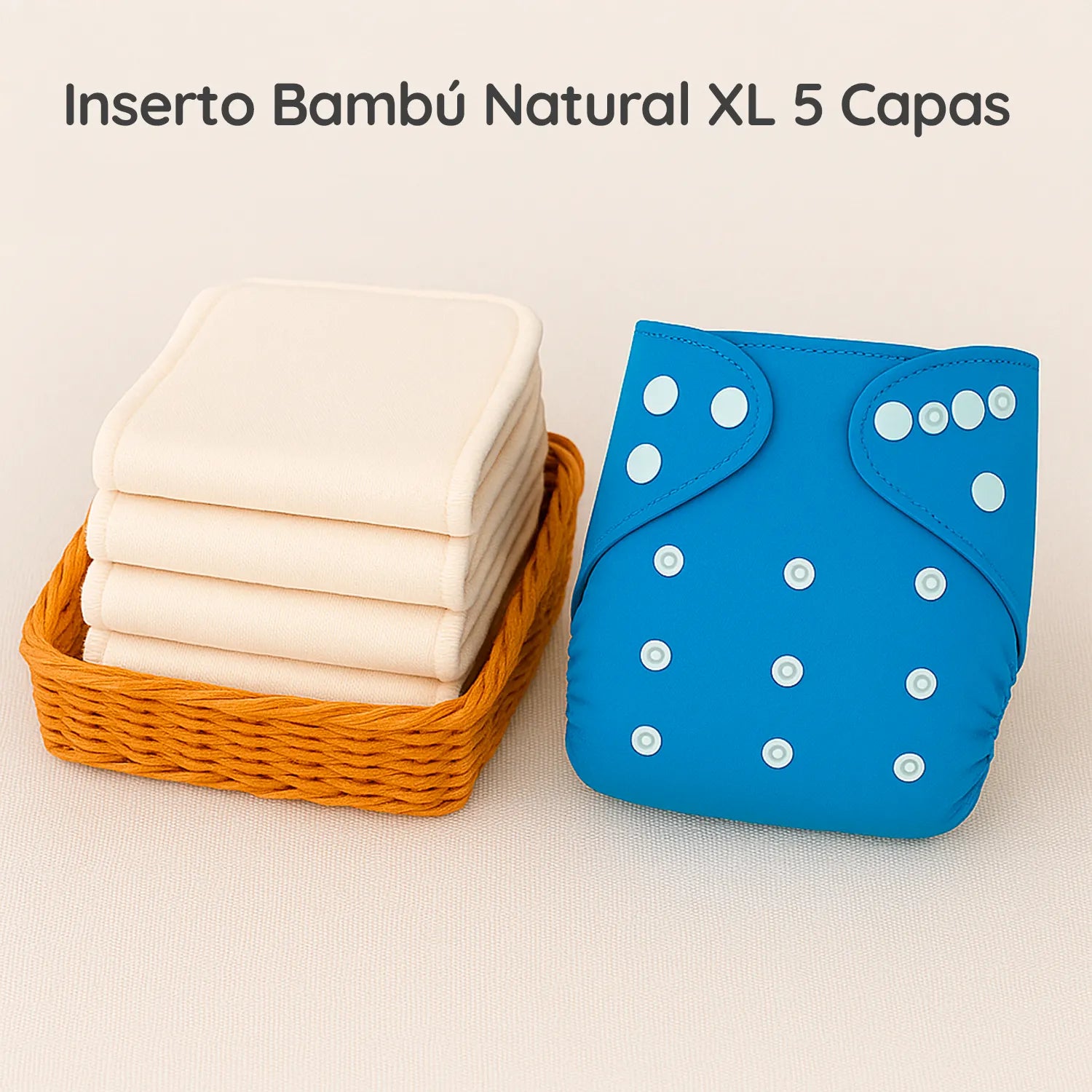 Inserto Bambú Natural XL 5 capas