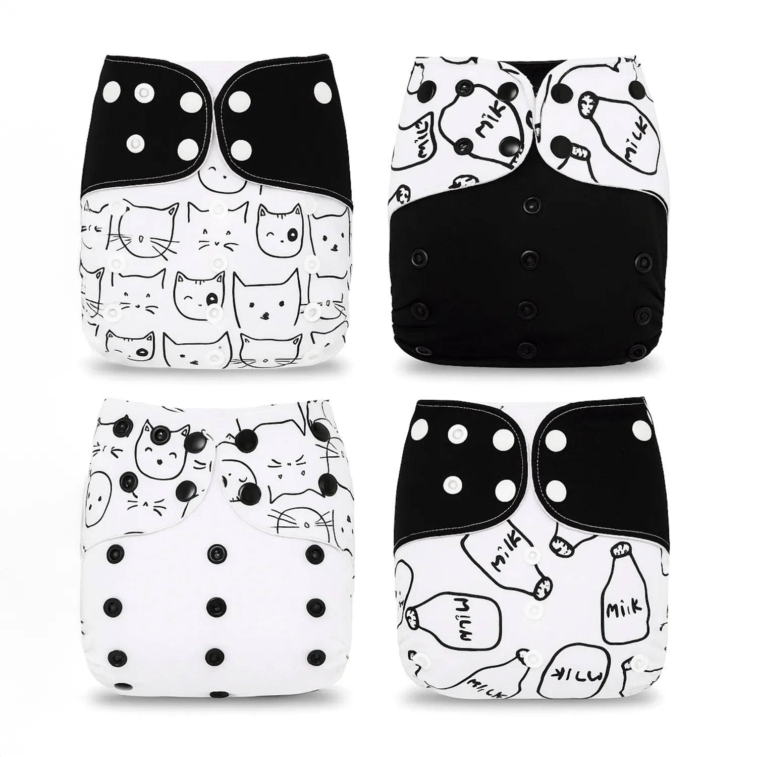 Pack 4 Pañales Happy Flute Gatos – Unitalla