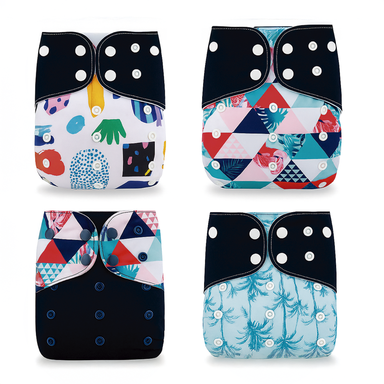 Pack 4 Pañales Happy Flute Rombos – Unitalla