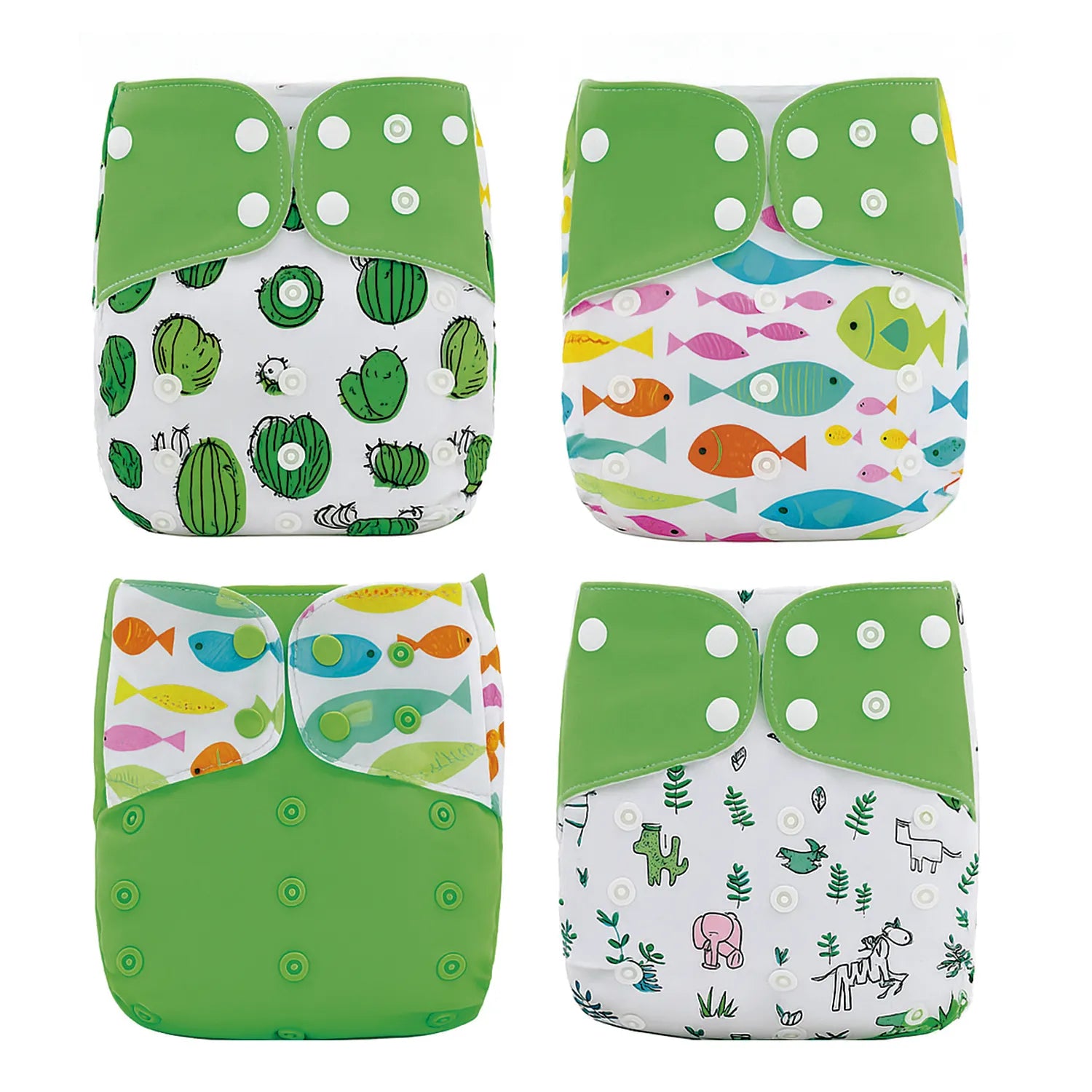 Pack 4 Pañales Happy Flute Cactus – Unitalla