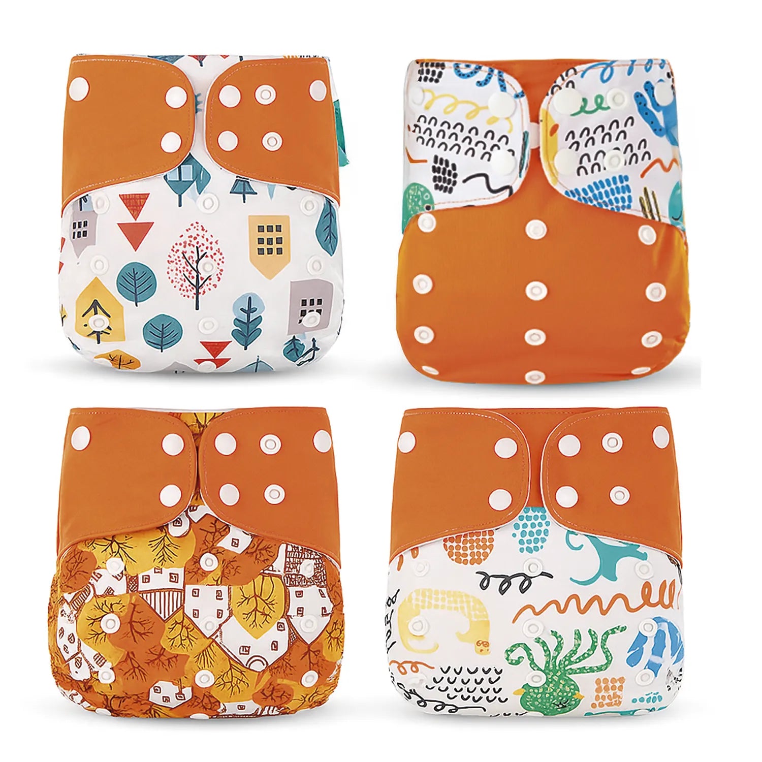 Pack 4 Pañales Happy Flute Otoño – Unitalla