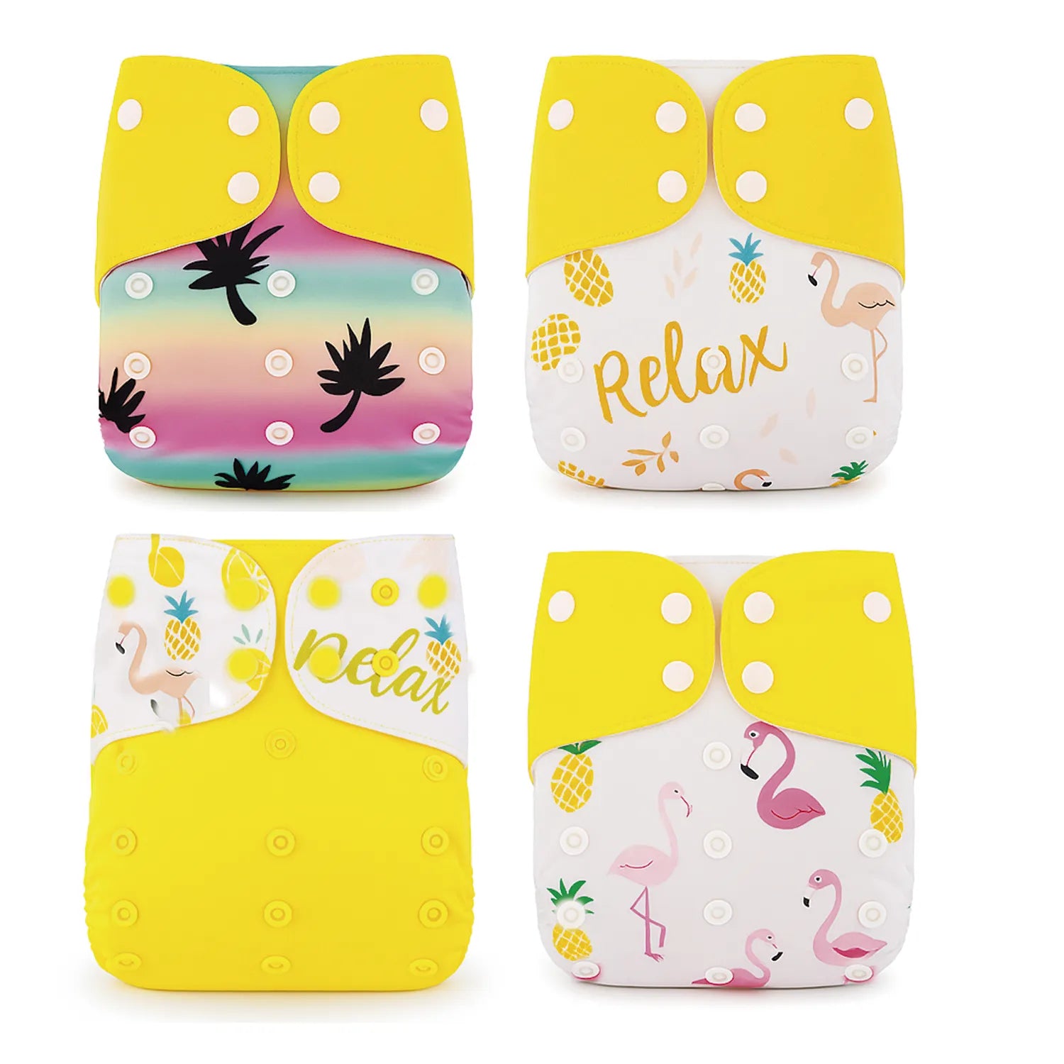 Pack 4 Pañales Happy Flute Flamencos – Unitalla