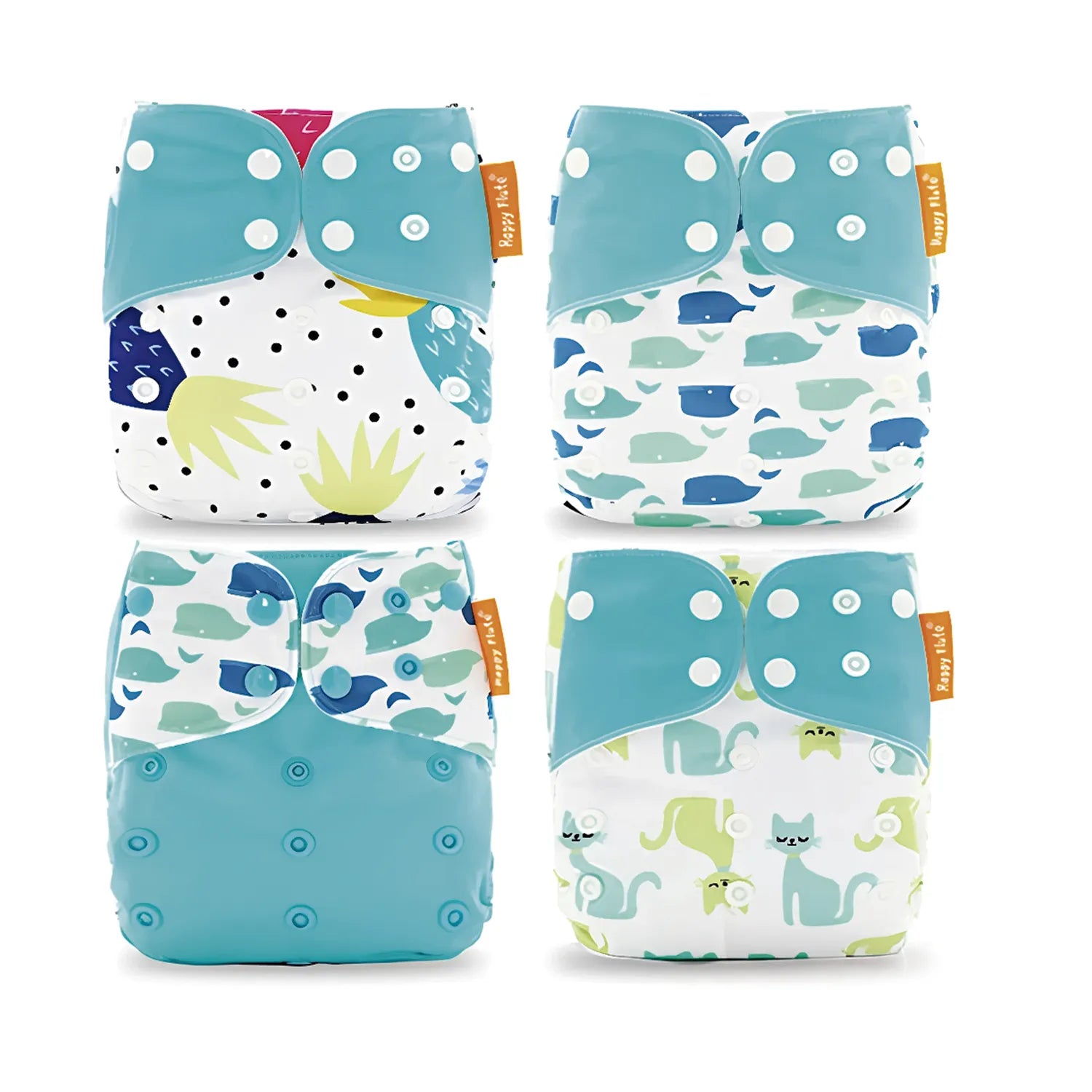 Pack 4 Pañales Happy Flute Piñas – Unitalla