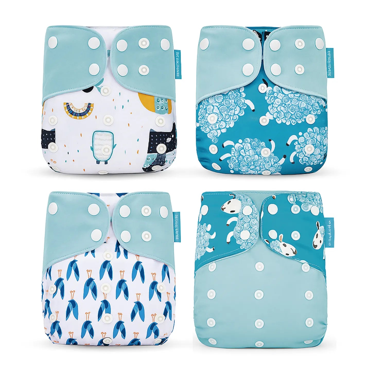 Pack 4 Pañales Happy Flute Gaviotas – Unitalla