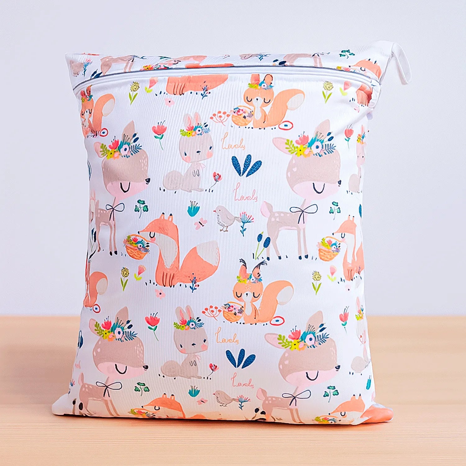 Wetbag diseño zorritos para pañales reutilizables – Pack Baby Shower en oferta Pequelandia