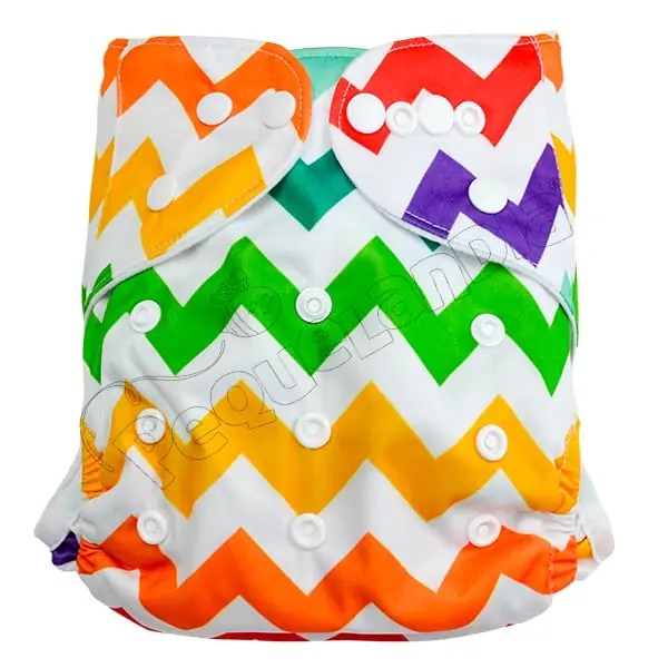 Pañal Barrera Pierna zigzag-colores