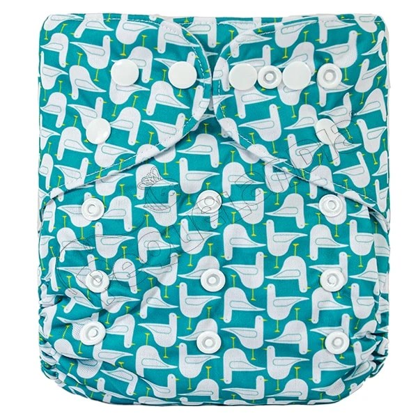 Pañal Ecológico Clásico diseño Gaviotas Blancas