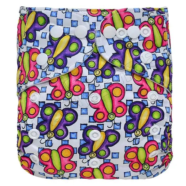 Pañal de Tela Ecológico – Mariposas Felices