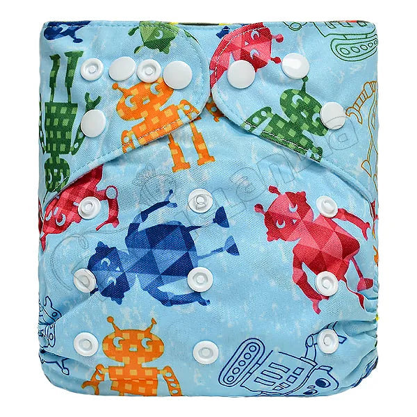 Pañal de Tela Ecológico – Robots