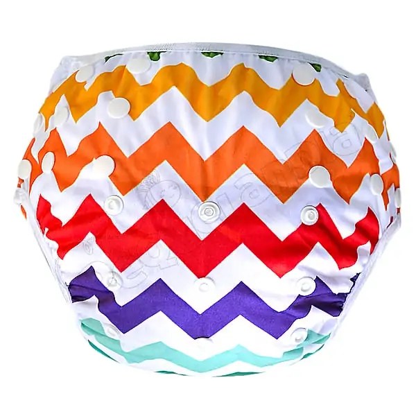 Pañal Natación large Zigzag Colores
