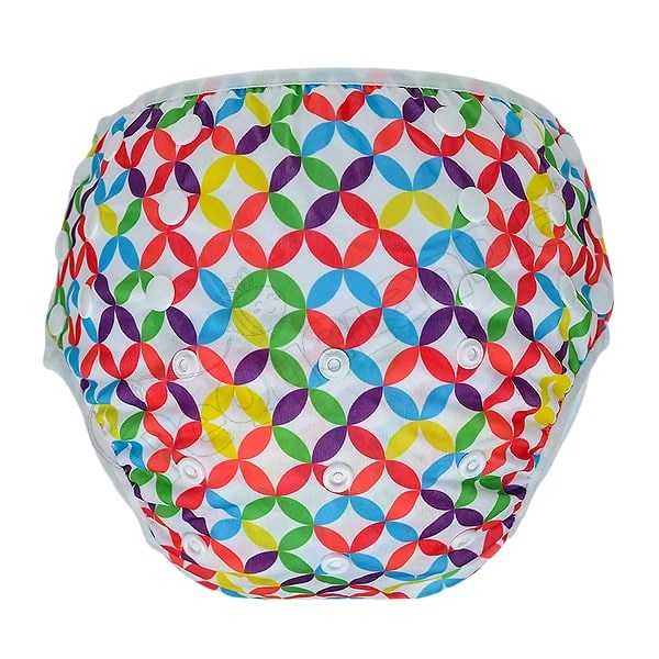 Pañal Natación large Patrones Multicolores