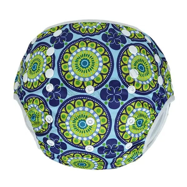 Pañal Natación large Mandala Verde