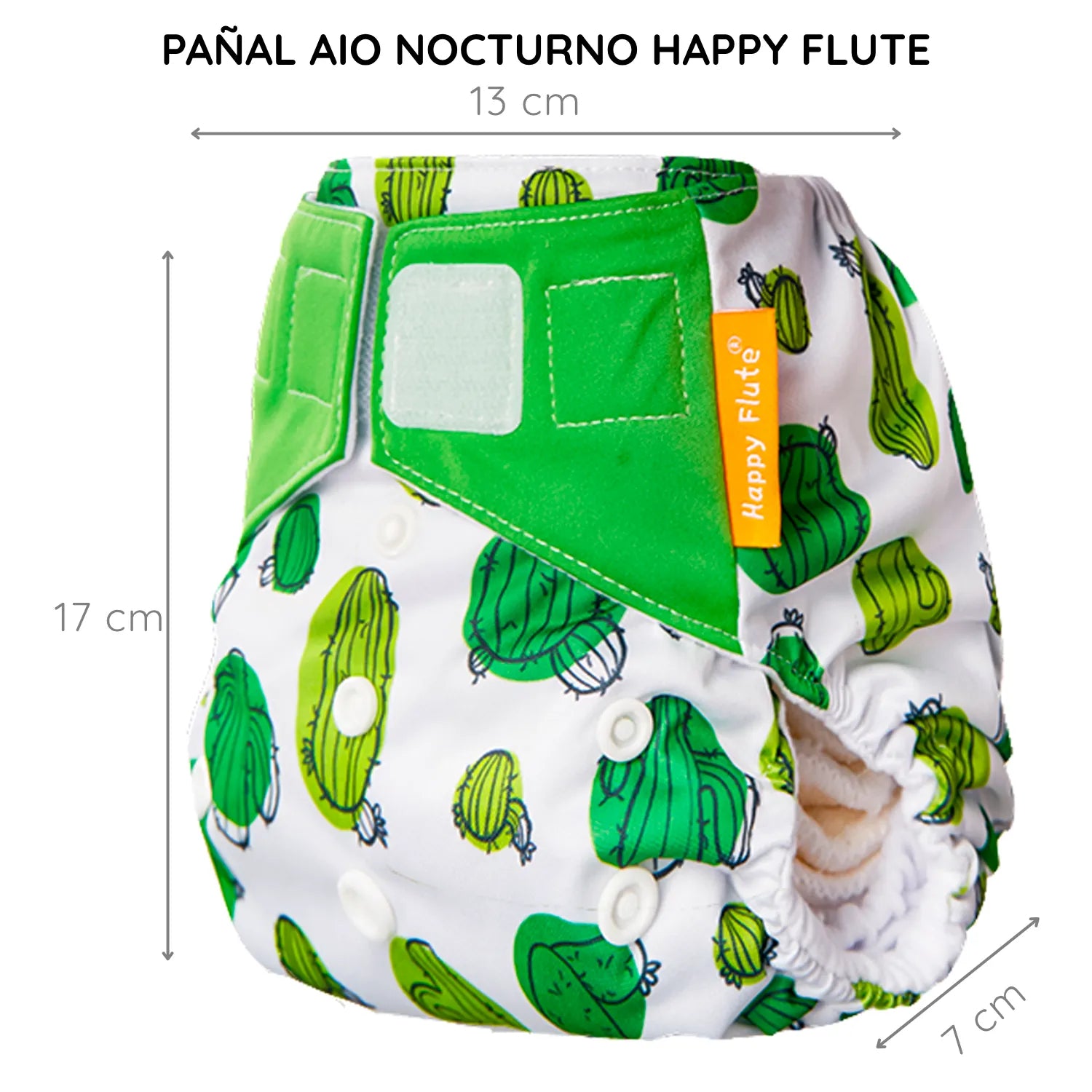 Pañal Nocturno Happy Flute Elefante gris