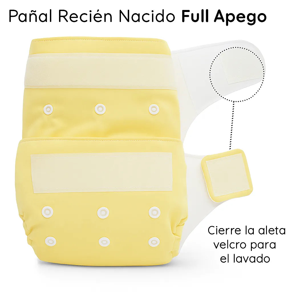 Pañal Recién Nacido Velcro Abejitas