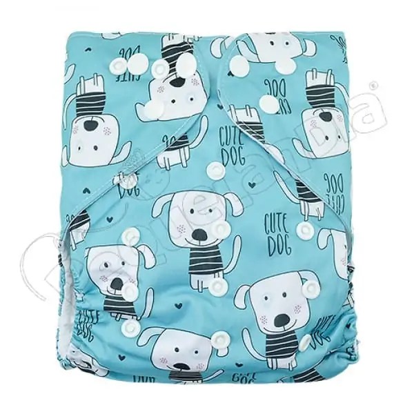Pañal Ecológico XL Perrito Cian