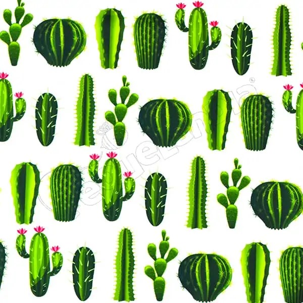 Tela Pul Diseño Cáctus - Impermeable por Metro