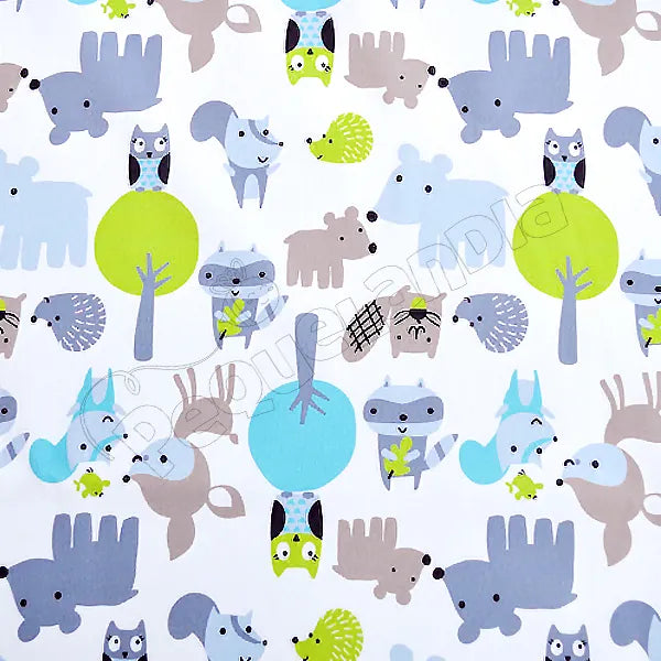 Tela PUL diseño Fauna En El Bosque