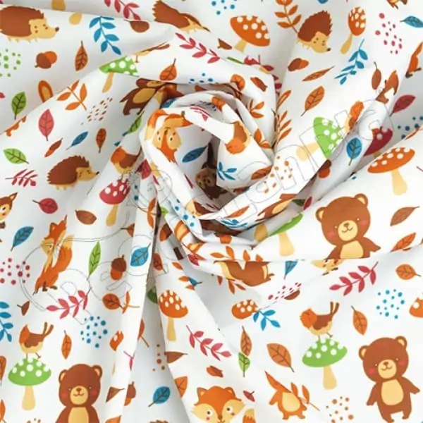 Tela PUL diseño Puercoespin Y Amigos