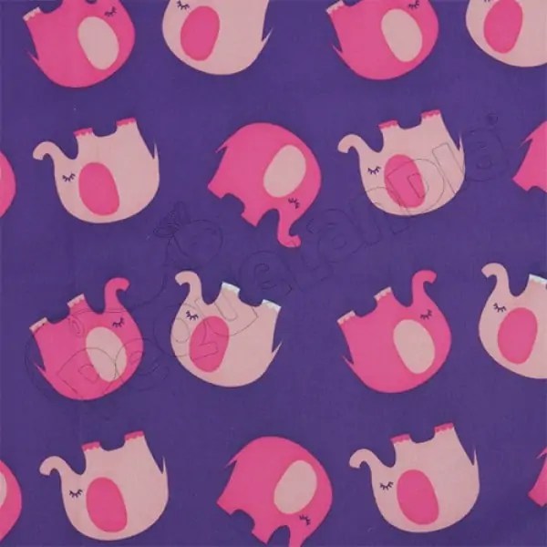 Tela PUL diseño Elefanta Fucsia