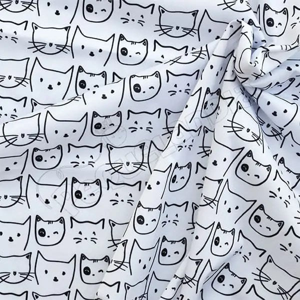 Tela PUL diseño Caritas De Gato