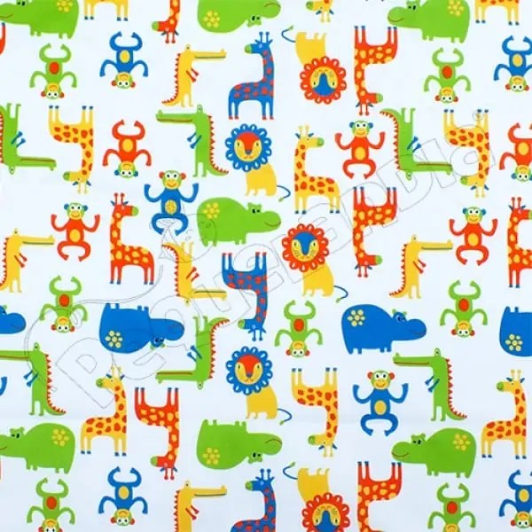 Tela PUL diseño Hippo Y Amigos