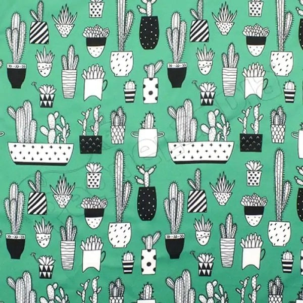 Tela PUL diseño Macetas Cactus