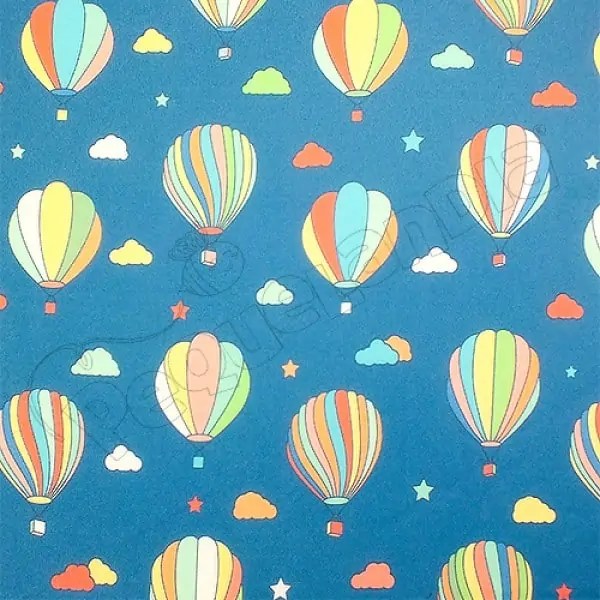 Tela PUL diseño Globos Aereos Con Nubes