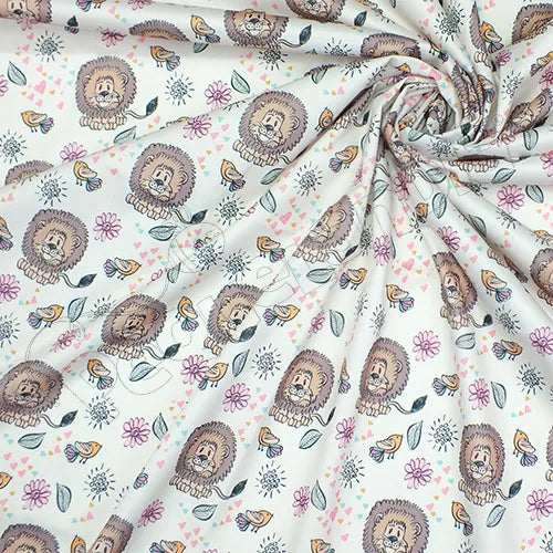 Tela PUL diseño Leon Y Pajarito