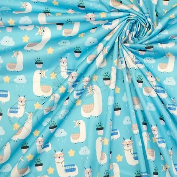 Tela PUL diseño Llamita Con Lentes