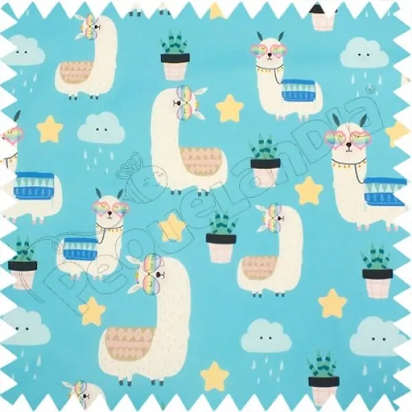 Tela PUL diseño Llamita Con Lentes