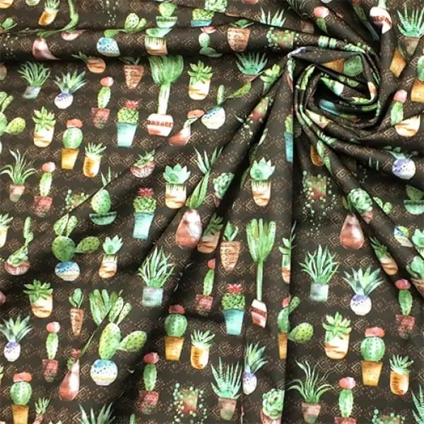 Tela PUL diseño Cactus Y Suculentas