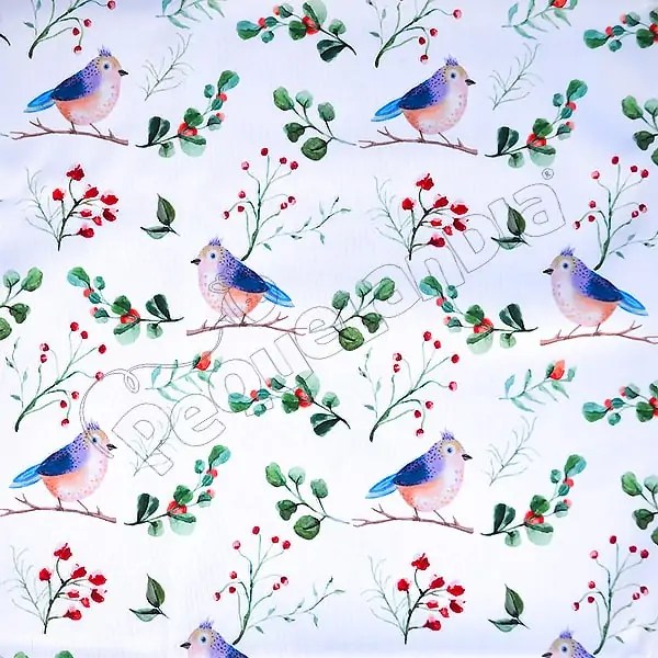 Tela PUL diseño Pajarito Tangara