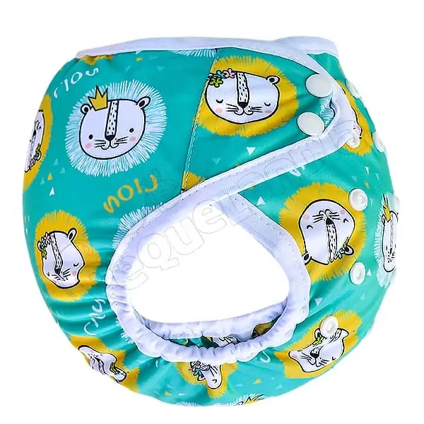 Cobertor Borde Blanco Leon Rey con Barrera en Piernas