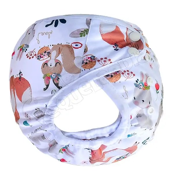 Cobertor Borde Blanco Animalitos Encantados con Barrera en Piernas