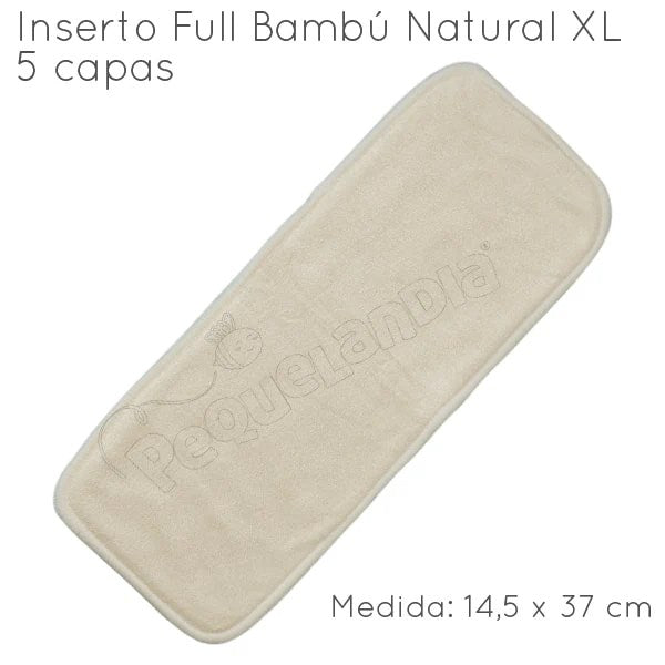 Inserto Bambú Natural XL 5 capas