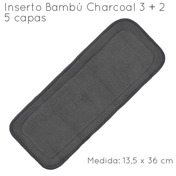 Inserto Bambú Charcoal 5 capas (3+2)