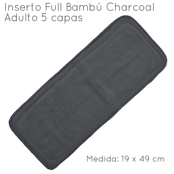 Inserto Bambú Charcoal Full 5 capas Adulto
